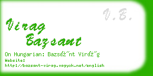 virag bazsant business card